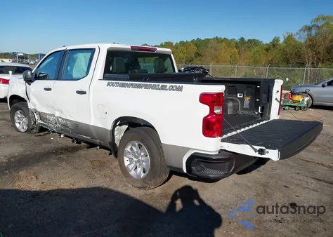 2025 Chevrolet Silverado 1500 4Wd Short Bed Wt из США, поврежденный, VIN 1GCPKAEK8SZ167844